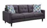 Coaster Watsonville Tufted Back Sofa Grey Model 552001